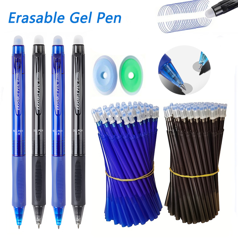 Gel Ink Pen Set - Large Capacity Press Erasable Gel Pens