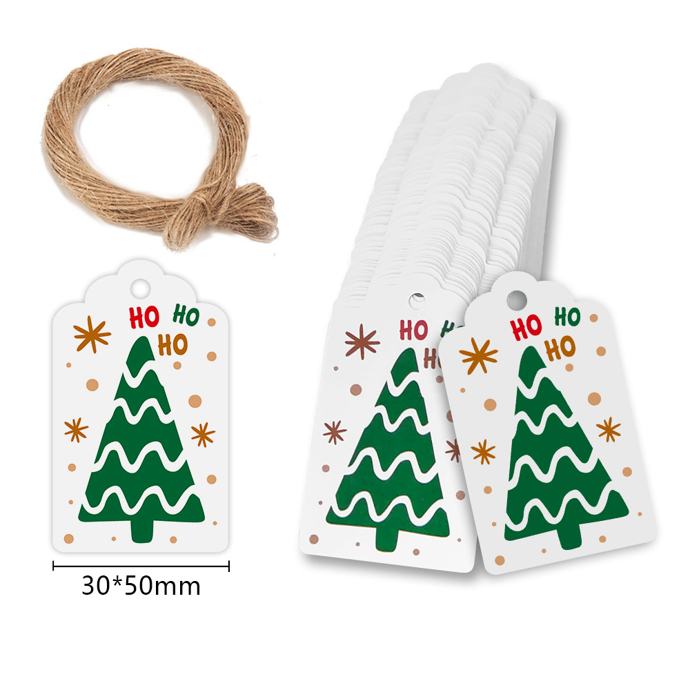 Cardstock Paper Pack - Merry Christmas Tags Kraft Paper Card