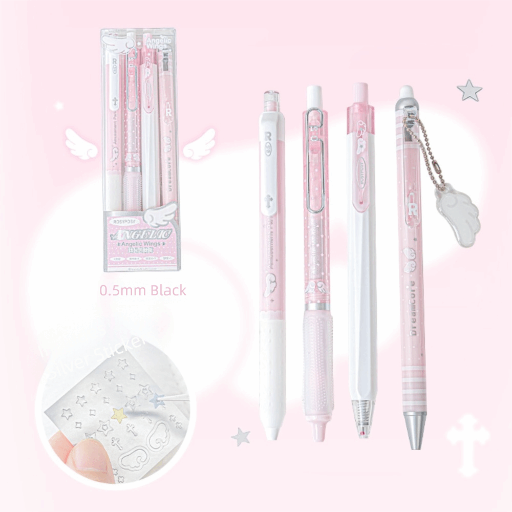Gel Ink Pen Set - New High Quality 4Pcs/Set 0.5mm Pearl