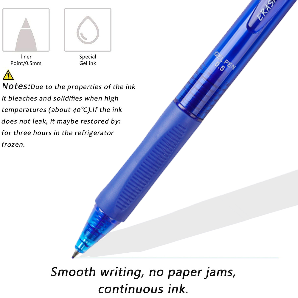 Large Capacity Press Erasable  - Gel Ink Pen Set 评论和价格