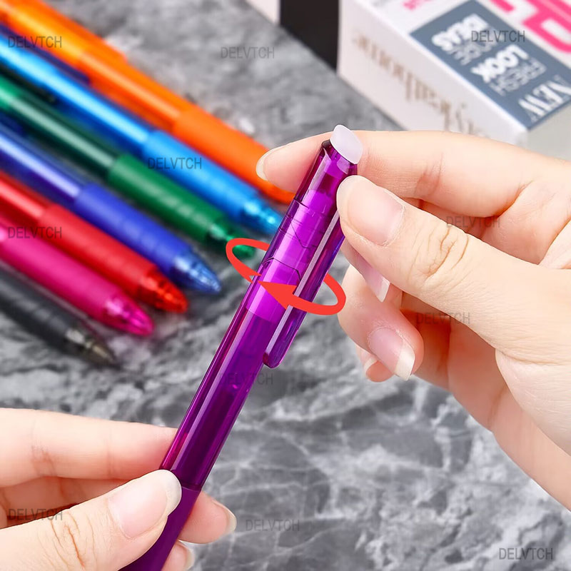 6+2Pcs/Set 0.7MM Erasable Gel  - Gel Ink Pen Set 评论和价格