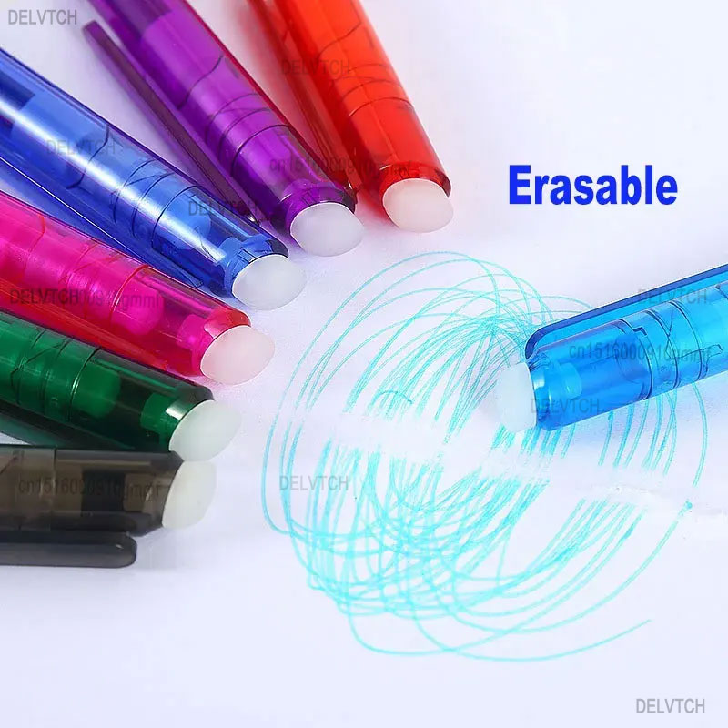 6+2Pcs/Set 0.7MM Erasable Gel  - Gel Ink Pen Set 评论和价格