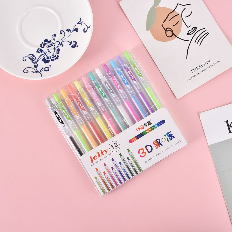 3D Three-dimensional Jelly Pen - Gel Ink Pen Set 评论和价格