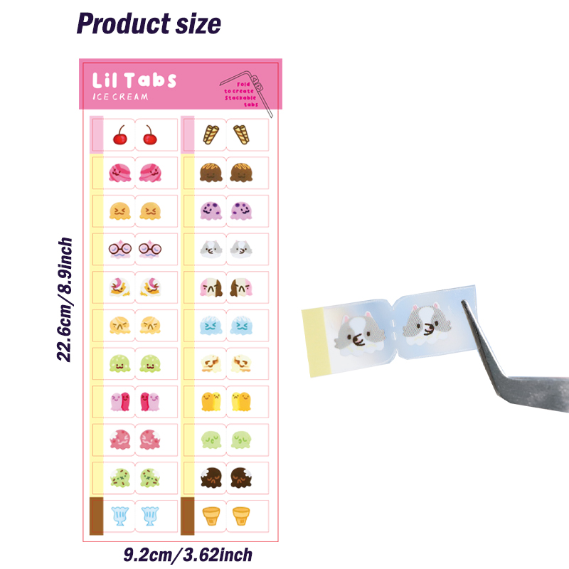 22/44pcs Cute Ice Cream Themed - Memo Pad Sticky 评论和价格