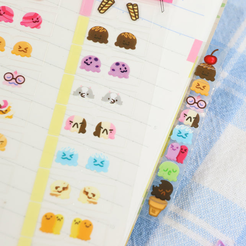 22/44pcs Cute Ice Cream Themed - Memo Pad Sticky 评论和价格