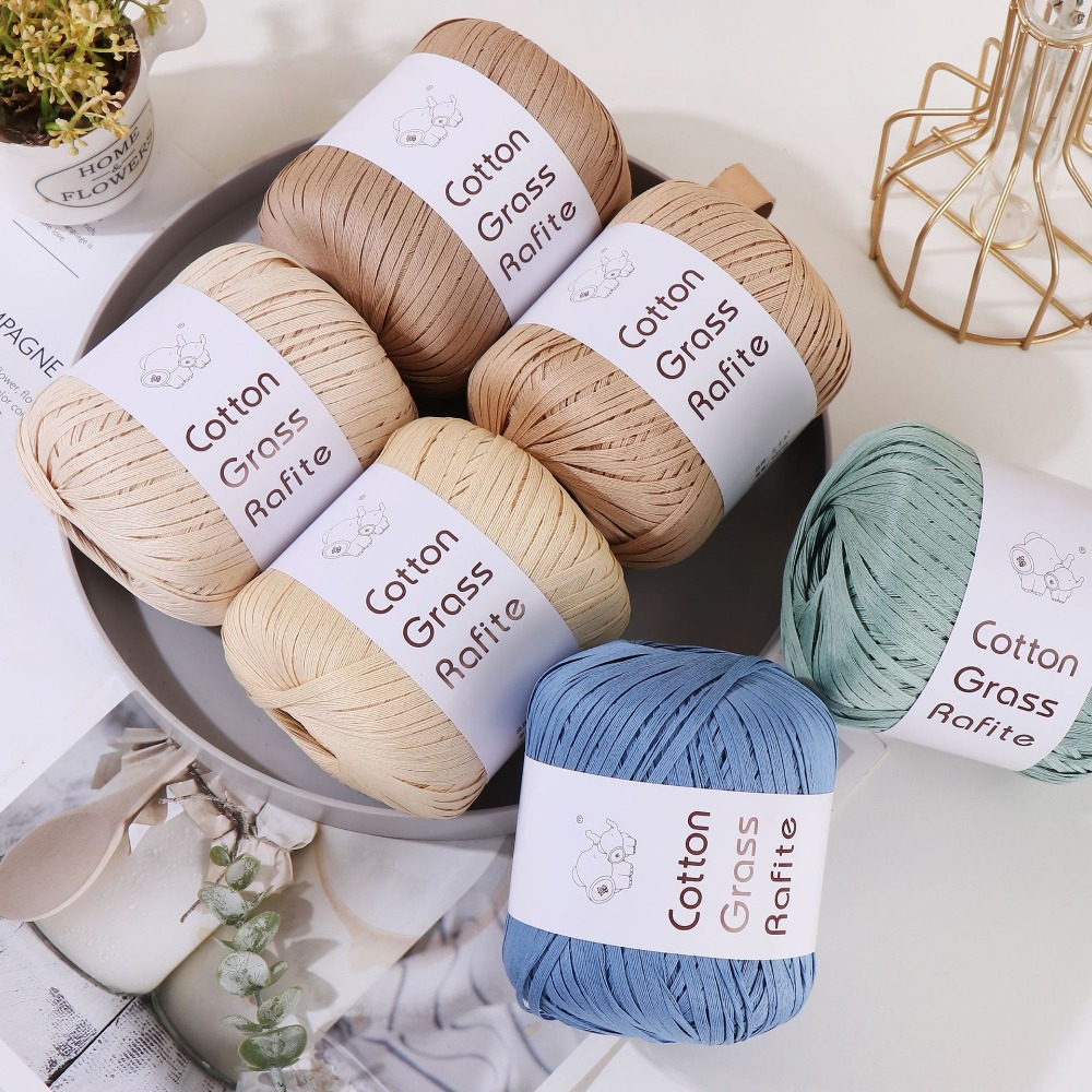 New Multicolour Rafia Yarn DIY - Cardstock Paper Pack 评论和价格