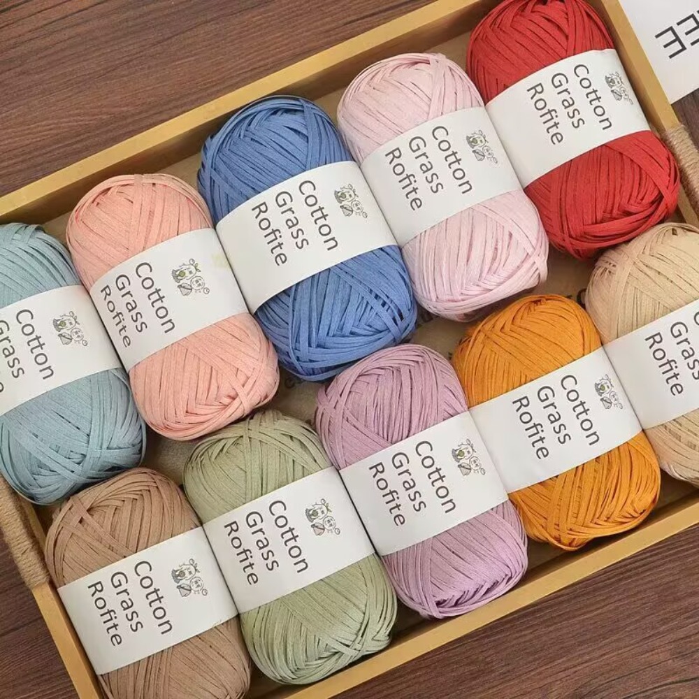 New Multicolour Rafia Yarn DIY - Cardstock Paper Pack 评论和价格