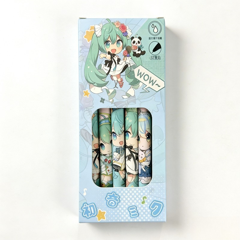 Hatsune Miku quick-drying gel  - Gel Ink Pen Set 评论和价格