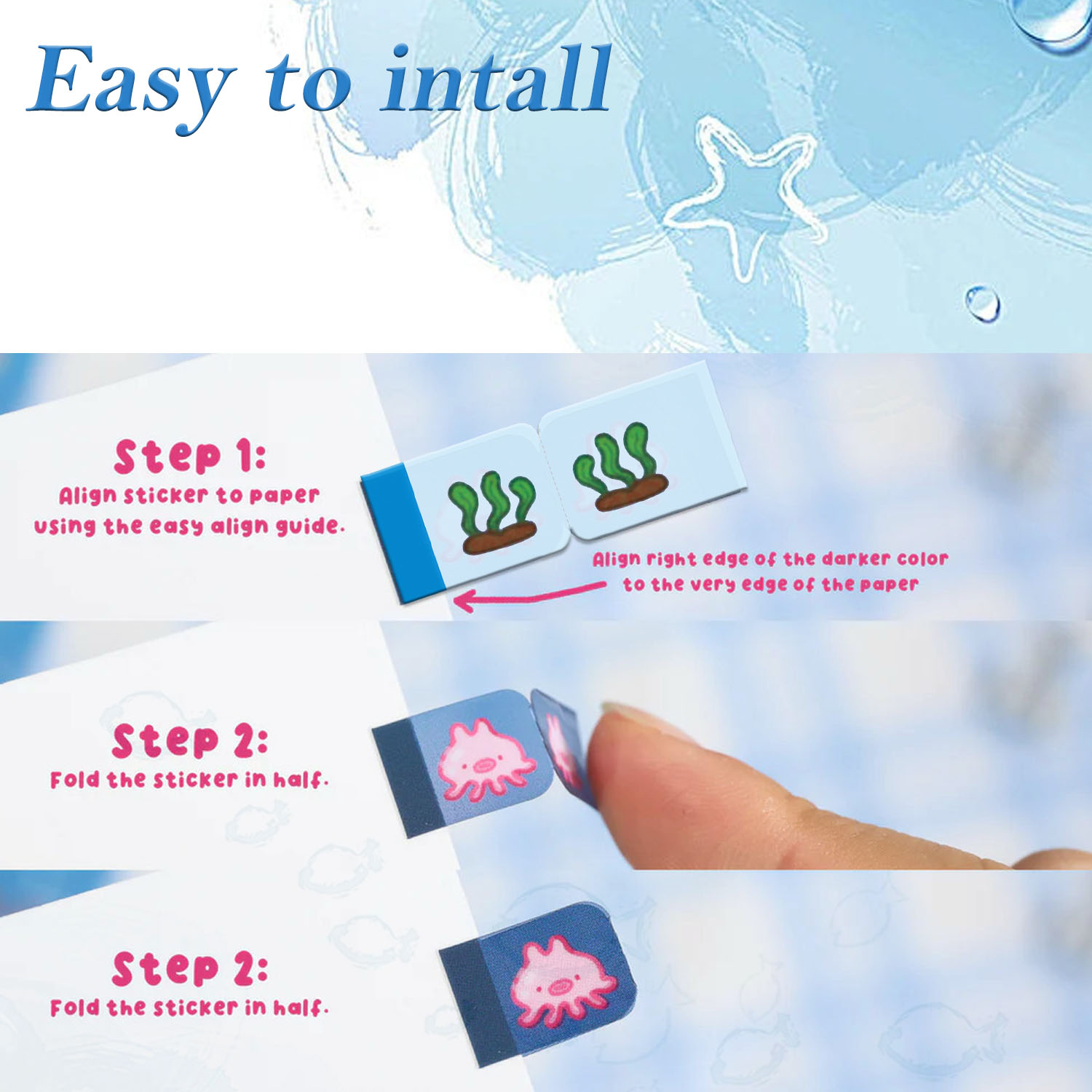 Sea Creature Lil Tab Stickers  - Memo Pad Sticky 评论和价格