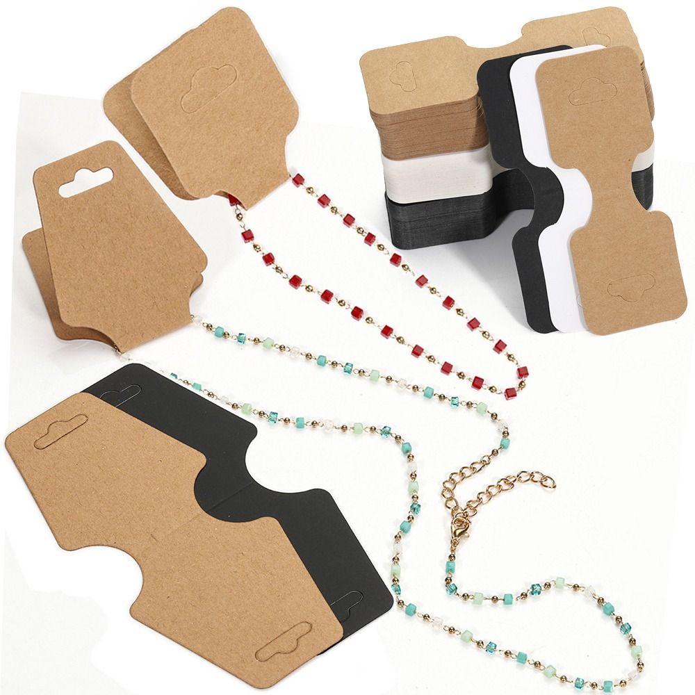 50Pcs Jewellery Packing Card D - Cardstock Paper Pack 评论和价格