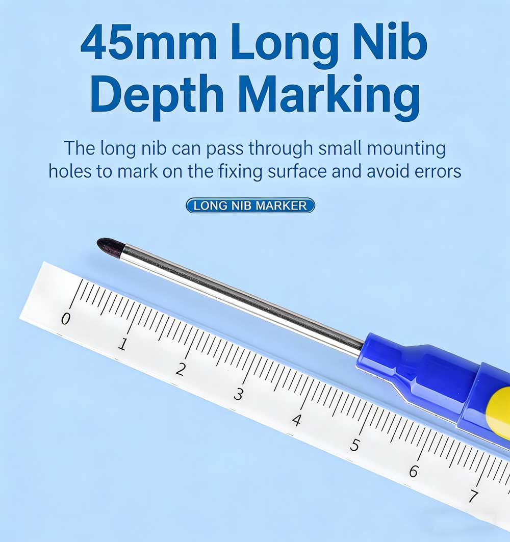 Deep Hole Long Nib Head Marker - Whiteboard Marker Set 评论和价格