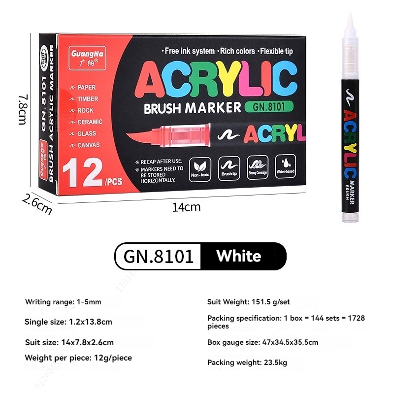 12 Pcs Black/White Premium Sof - Whiteboard Marker Set 评论和价格