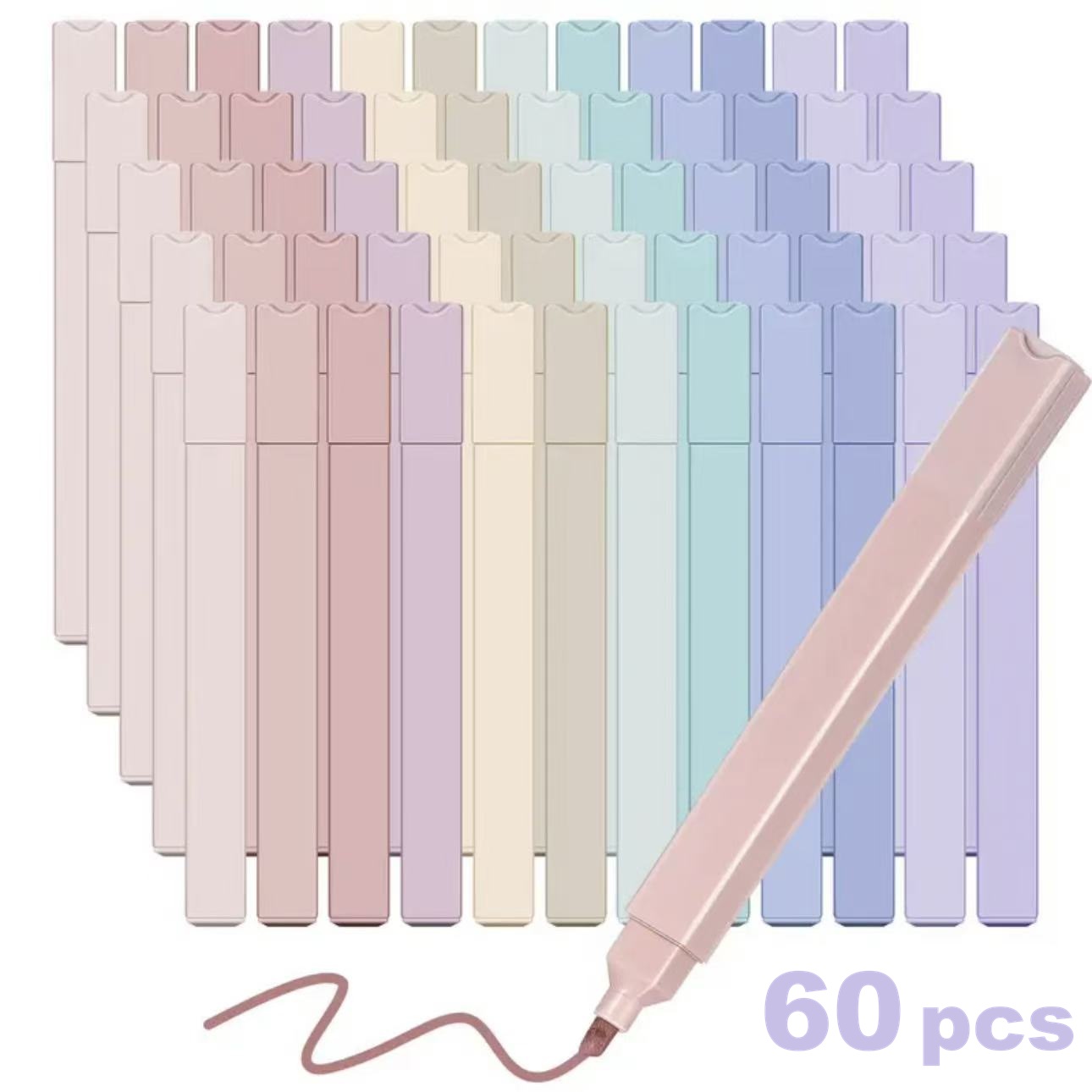 12/60pcs Aesthetic Highlighter - Highlighter Set Pastel 评论和价格