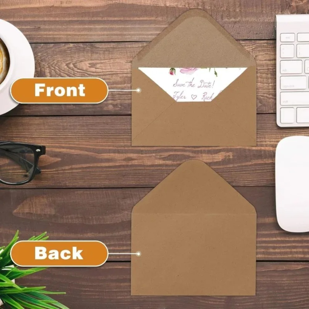 50Pcs Classical Brown Kraft Bl - Letter Envelope Kraft 评论和价格