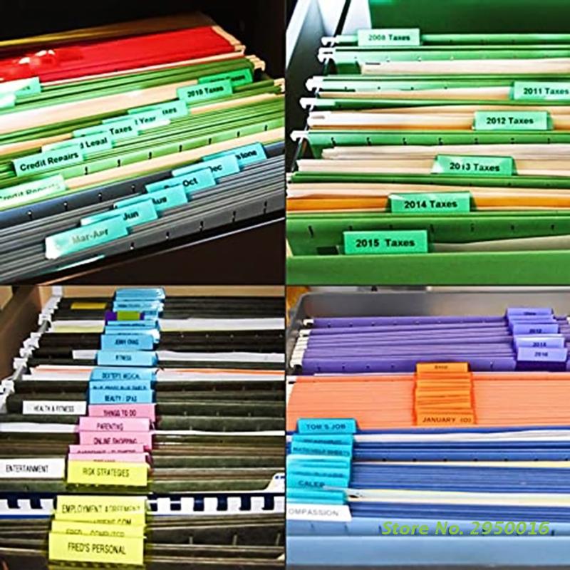 10Pcs Hanging Folder Tabs Inse - File Folder Hanging 评论和价格
