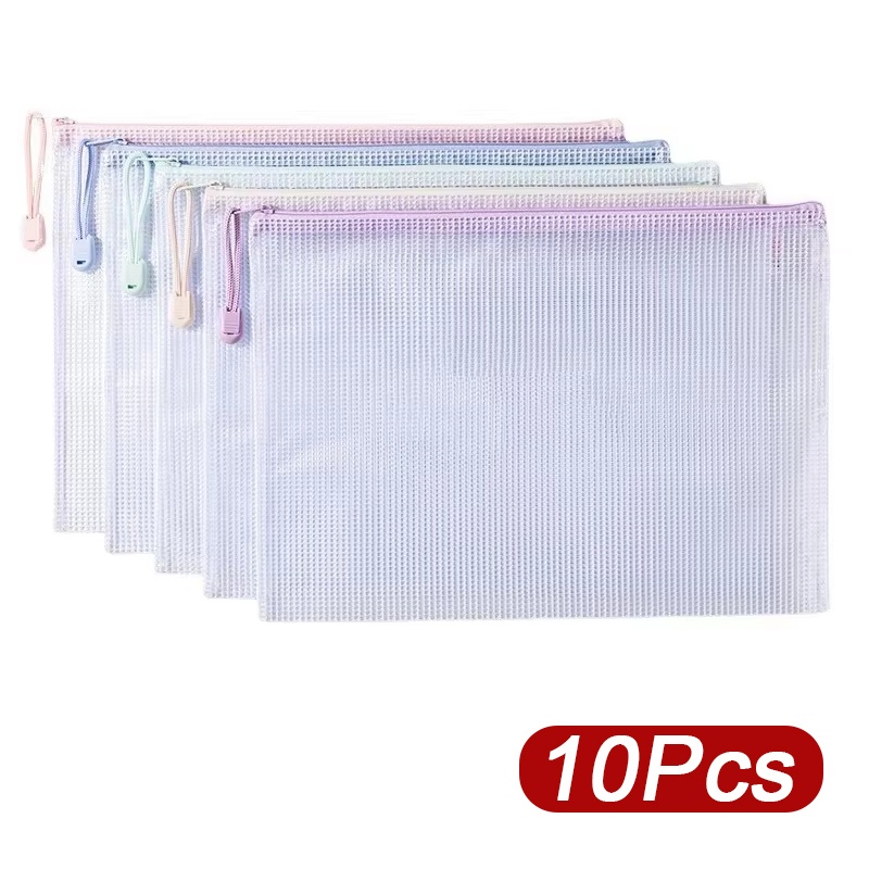 5-30pcs Zipper Mesh Bag A4/A5  - Is Stationery Office Supply 评论和价格