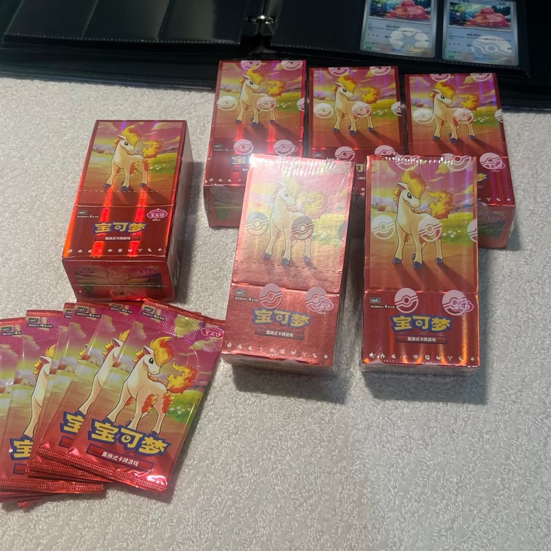 100%Original PKM PTCG Scarlet& - Cardstock Paper Pack 评论和价格