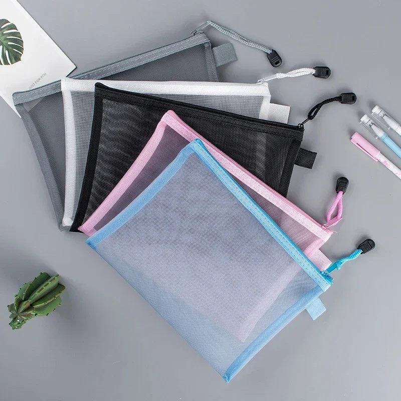 1/10 PCS Mesh Zipper File Bag  - File Folder Hanging 评论和价格