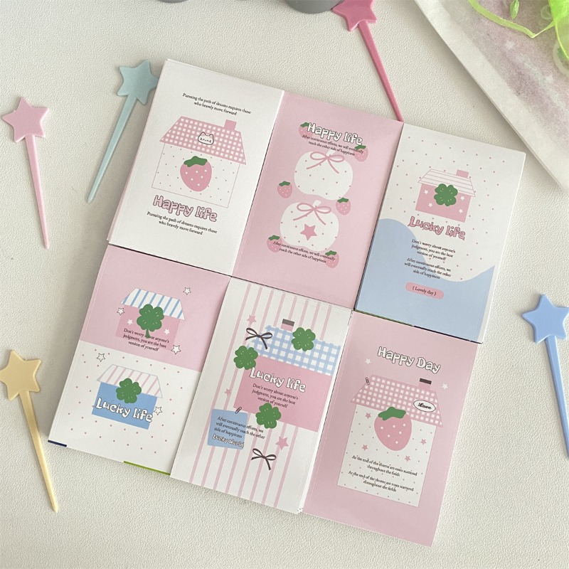 30pcs/set Cute Clover Strawber - Cardstock Paper Pack 评论和价格