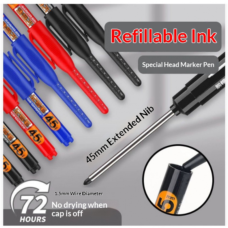 12/2Pcs 45mm Deep Hole Marker  - Whiteboard Marker Set 评论和价格