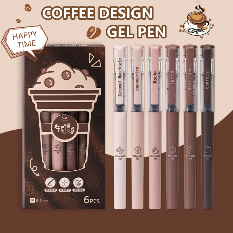6 Pcs/Set Afternoon Tea Series - Gel Ink Pen Set 评论和价格