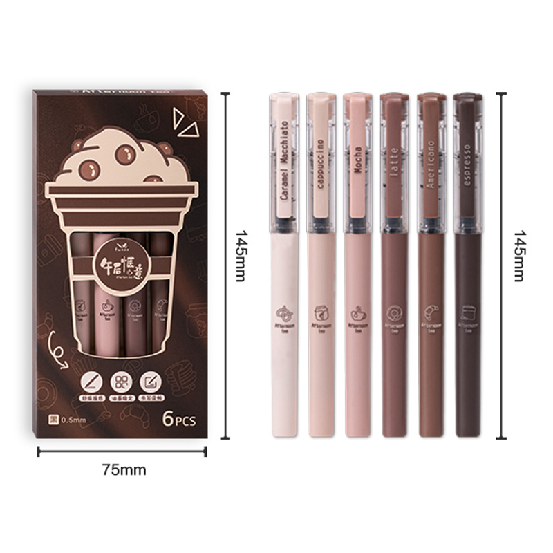 6 Pcs/Set Afternoon Tea Series - Gel Ink Pen Set 评论和价格