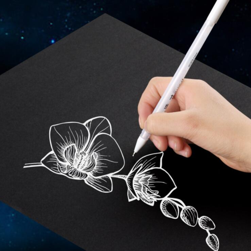 2pc+50pcs Refills/set, Gold/wh - Gel Ink Pen Set 评论和价格